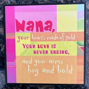 Nana wall plaque